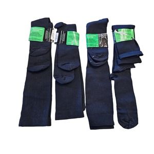 NEW pro compression socks lot of 4 black on black diabetic recovery L/XL